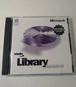 Microsoft Visual Studio Basic Enterprise Professional 6.0 6 MSDN Library 2CD Set - Picture 1 of 3