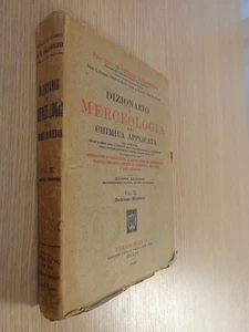 Dizionario Merceologia Chimica Applicata Vol.2 Hoepli 1924 Prof. Villavecchia ▓ - Picture 1 of 4