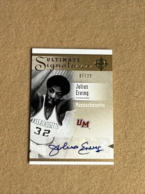 2010-11 Ultimate Collection Ultimate Auto /25 Julius Erving Auto HOF - Image 1 of 2