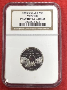 2003 S NGC PF69 UCAM | Silver MISSOURI Quarter - 25c US Coin - Picture 1 of 2
