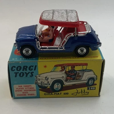 Corgi 240 Ghia Fiat 600 Jolly. N Mint in Excellent Original Box - Image 1 of 4
