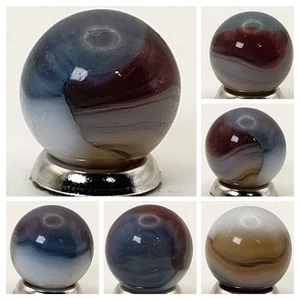 15,2 mm Vitro Agate Tri Lite Preciosos Colores Granate Verde azulado Bronceado M- - Imagen 1 de 7