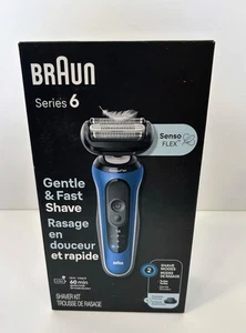 Braun - Afeitadora eléctrica en seco/húmedo Serie 6 - Azul - Imagen 1 de 7