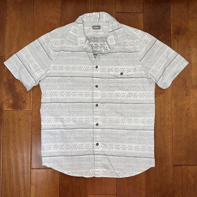 Altamont Shirt Mens Size Medium White Button Up Short Sleeve Print Skateboarding - Image 1 of 4