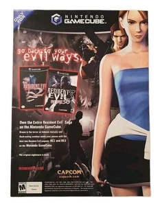 Resident Evil 2 & 3 Nemesis Nintendo GameCube Original Print Ad - 7.75" X 10.5" - Picture 1 of 1