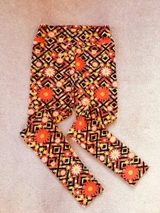 NEU LULAROE DAMEN BLUMEN LEGGING ONE SIZE  - Bild 1 von 3