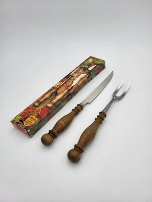 WMF # Burgund Tafelrunde # 2 tlg. Tranchierbesteck # Cromargan # 70er Vintage - Bild 1 von 4