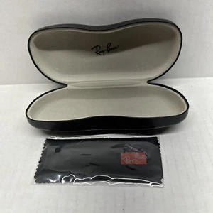 Ray-Ban Black Sunglasses Case Hard Shell Great Condition with Cleaning Cloth. - Picture 1 of 5