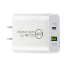 20w Usb-c Dual Type C Wall Adaptor Qc3.0 Fast Charger For Iphone 14 13 X Android