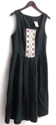 Damen Trachten Kleid ärmellos Leinen schwarz Gr. 38 v. Country Line - Bild 1 von 2