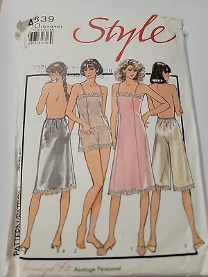 1980s Style Sewing Pattern Misses Lingerie Cami Pants Slip Camisole Sz 12/14 /16 - Image 1 of 2