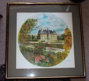 CLAUDE GROSPERRIN LIMITED EDITION 224/275 LITHOGRAPHIE DRUCK MIT RAHMEN, HANDSIGNIERT - Bild 1 von 6