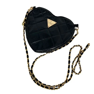 Bolso Bandolera Acolchado Corazón Negro LeSportsac x Joyrich Collaboration Usado Foto 1 de 4