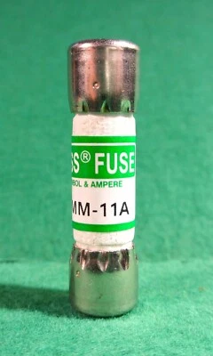 Um novo fusível Buss 11Amp 1000V para multímetros FLUKE 83 85 87 88 Series 3 e 5 - Imagem 1 de 3
