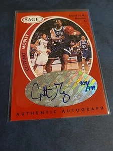 1998 SAGE Authentic Auto /999 Cuttino Mobley #A33 Rookie Auto RC - Bild 1 von 2