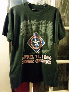 VINTAGE Texas Rangers April 11, 1994 Home Opener T-Shirt Adult L Opening Day - Picture 1 of 4