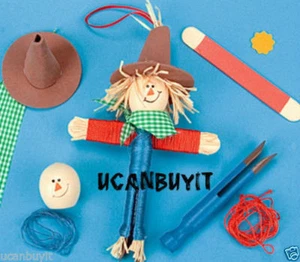 7" Wooden Scarecrow WORRY DOLL Kids & Adults Craft Kit Ages 5+ NO MORE WORRIES!! - Picture 1 of 1