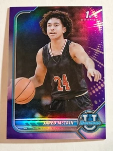 Jared McCain - 2021-22 Bowman Chrome University Purple Ref SN 36/299 Rookie Card - Picture 1 of 2