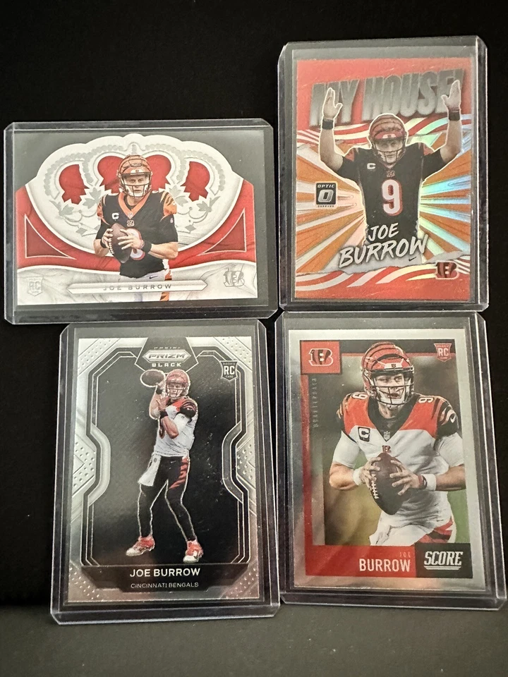 2020 Crown Royale #CR-1 Joe Burrow (RC), Prizm Black, Score, My house - Image 1 of 1
