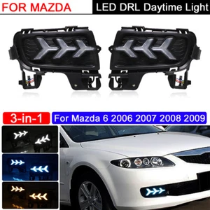 Daytime Running Lights LED DRL Fog Lamp Replacement Bumper For Mazda 6 2006-2009 - Picture 1 of 12
