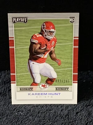 Kareem Hunt 2017 Panini Playoff RC /299 Chiefs / Browns - Image 1 of 2