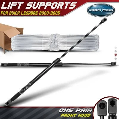 2x Soportes de elevación del capó delantero Amortiguadores Puntales para Buick LeSabre 2000-2005 1er diseño Foto 1 de 4