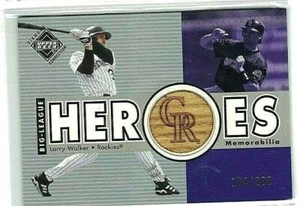 TODD HELTON 2002 UD DIAMOND COLLECTION BIG-LEAGUE HEROES GAME USED BAT#/200 HOF - Picture 1 of 1