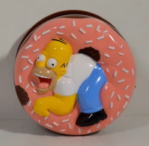 Figura de acción Los Simpson 1998 Homer Rolling Donut 3" Burger King Europa rara - Imagen 1 de 4
