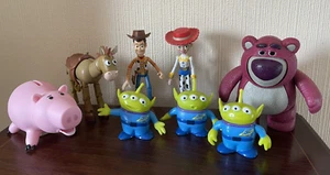 Toy Story 8 Toy Figure Bundle - Hamm, Woody, Jessie, Bullseye, Lotso, Aliens - Picture 1 of 15