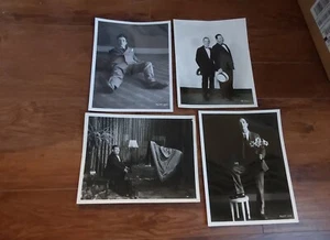 4 LARGE Vintage Stan Laurel & Oliver Hardy Comedy Movie Photo Lot - Picture 1 of 6