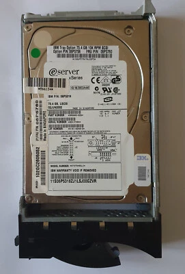 Hard Disk SCSI IBM FRU 06P5760 73.4GB 10K RPM 8MB UltraSCSI U320 3.5'' - Immagine 1 di 2