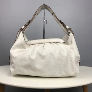 FENDI bag hobo doctor leather white 8BR579 - Picture 1 of 16