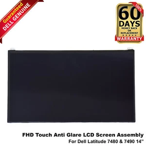 Dell Latitude 7490 14 FHD Touch LCD Screen Matte Display Panel B140HAK02.2 RVFT5 - Picture 1 of 5