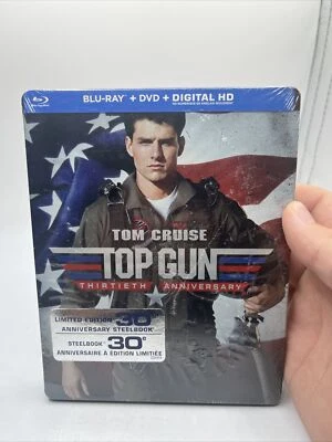 Top Gun (Blu-ray Steelbook, 2016) 30th Anniversary Edition Brand New - Image 1 of 2
