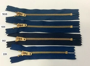 YKK®No.45 Metal Close-ended 10/12/13cm Zip for Garment Pocket Purse Bag Craft  - Bild 1 von 17