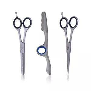 Profi Friseurscheren Set 3-teilig Haarschere 5,5 Zoll Scharf Haarschneideschere - Bild 1 von 11