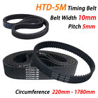 10Mm Width Htd-5M Rubber Timing Belt Closed Loop 220-1780Mm For Pulley, Cnc 3D