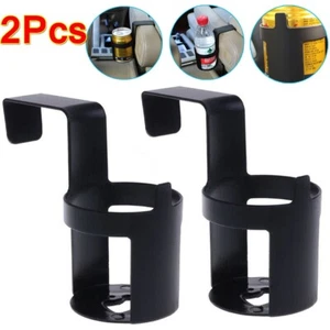 2x Car Water Cup Holder Drink Bottle Portable Window Door Hook Stand Container - Picture 1 of 12