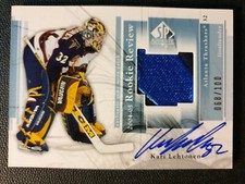 2004-05 SP Authentic Rookie Review RR-KL Kari Lehtonen (2CLR) #068/100