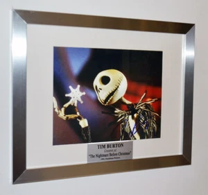 Signed TIM BURTON NIGHTMARE BEFORE CHRISTMAS Autograph, COA, FRAME, DVD, Watches - Picture 1 of 15
