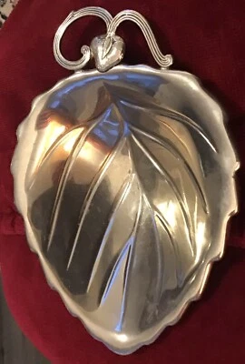 Vintage Silver Plate Falstaff Leaf Shape Small Dish - Image 1 of 4