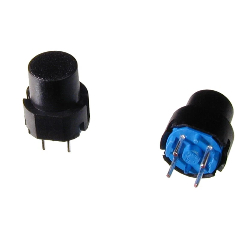 Eingabetaster 1xEIN runde Kappe schwarz Digitaster von ITT Shadow C&K