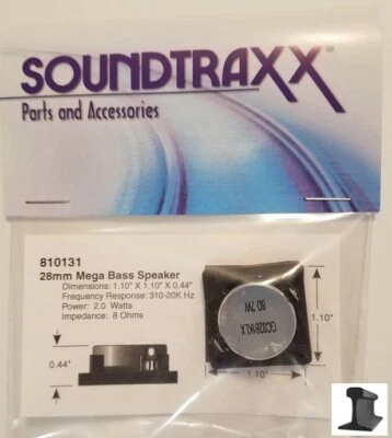 SoundTraxx ~ New 2025 ~ 28mm Square Mega Bass Speaker ~ 28 x 28 x 11.2mm ~810131 - Image 1 of 2
