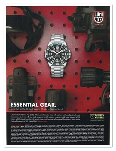 Reloj Luminox Hecho en Suiza Colormark 3152 2011 Página Completa Impresión Revista Anuncio - Imagen 1 de 4