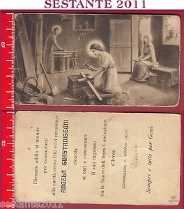 632 SANTINO HOLY CARD RICORDO CONSACRAZIONE SUORA IMM. CONCEZIONE GIOVINAZZO BA  - Picture 1 of 1