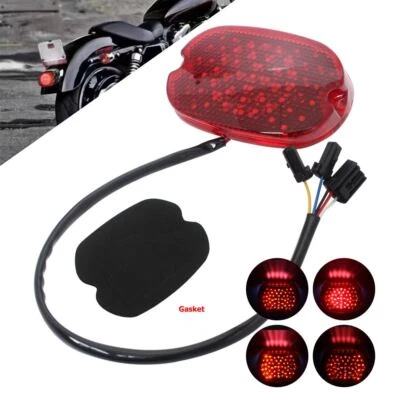 Luz trasera LED para Harley Road Electra Glide lámpara de funcionamiento de freno lente roja Foto 1 de 4