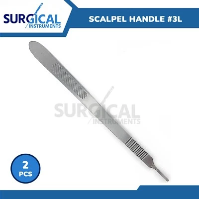 Instrumentos veterinarios quirúrgicos otorrinolarinarios con mango de bisturí #3L de 2 piezas grado alemán Foto 1 de 4