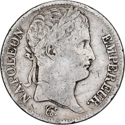 [#1213661] Франция, 5 франков, Наполеон I, 1813, Париж, серебро, хорошее состояние, Gadoury:584 - Изображение 1 из 2