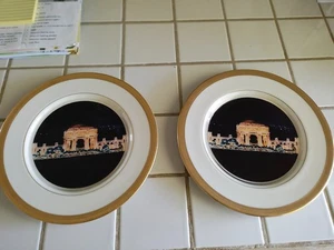 Lenox Gold Lowell Presidential Collection 10" Dinner Plate Made in USA! Qty 2 - Picture 1 of 4