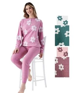 Pigiama donna in caldo jersey di cotone lanato Pigiamiamoci 4202 - Imagen 1 de 1